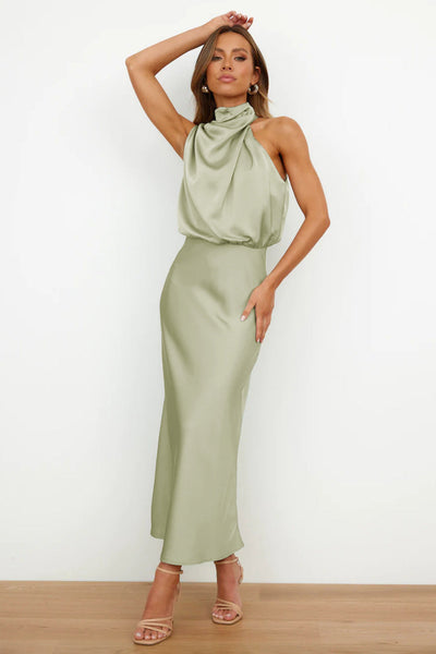 Aurélie - Robe longue en satin