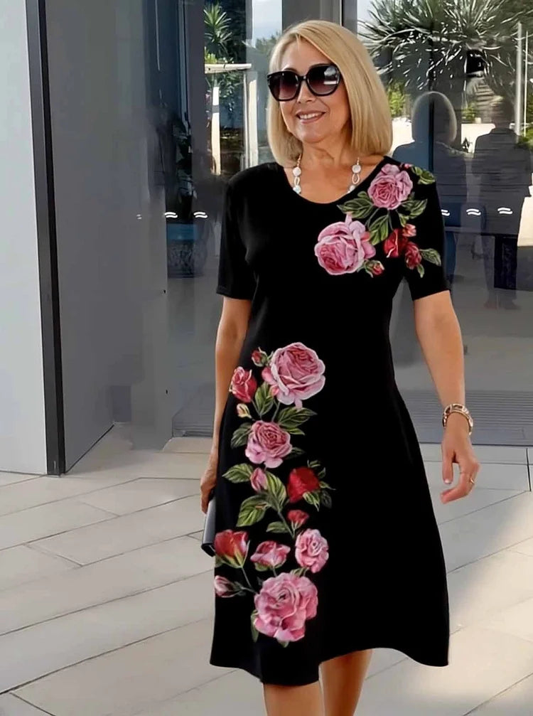 Juliette – Robe Féminine à Motif Intemporel