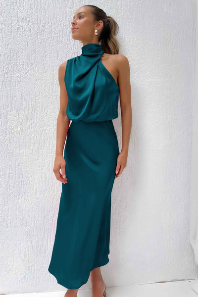 Aurélie - Robe longue en satin