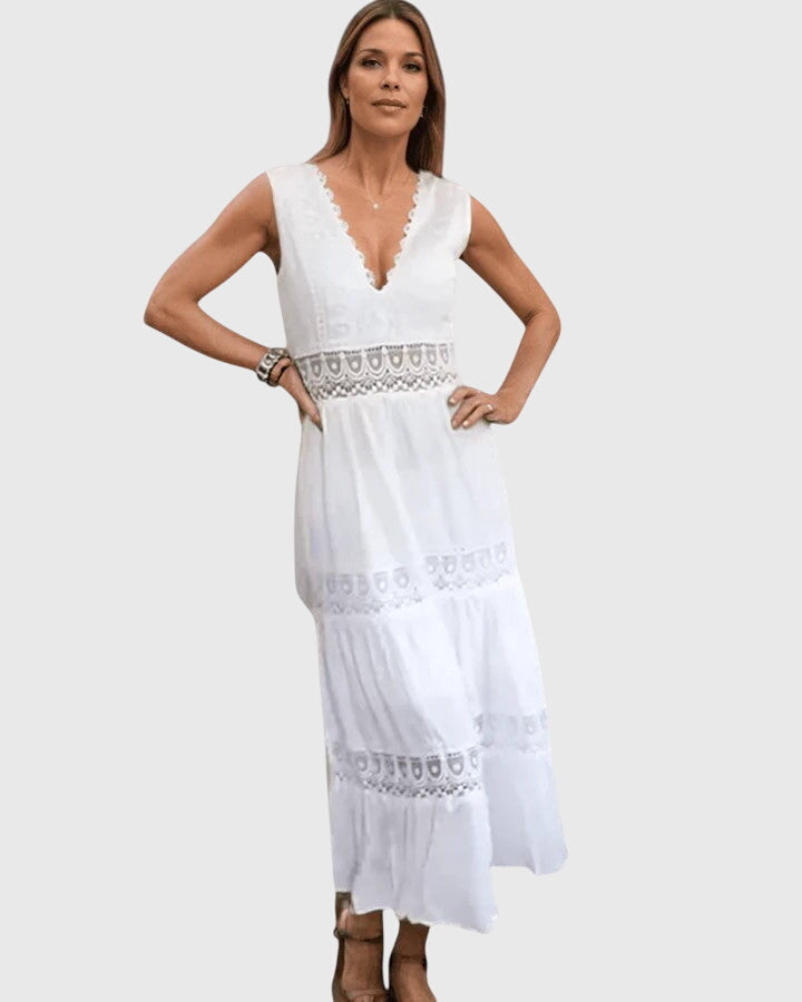 "Celebrity" V-neck lace dress Perfect For Special Events