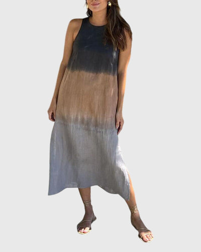 Sleeveless dress with a gradient