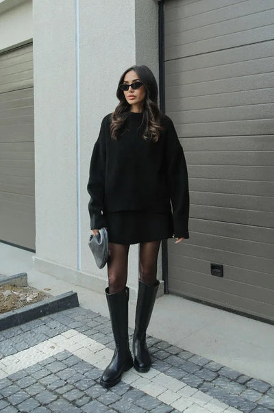 Helena - Knitted skirt Jumper (top + skirt)