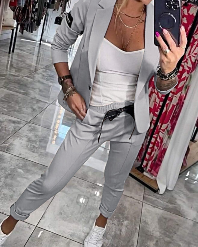 Valerie - ENSEMBLE TOP, VESTE ET PANTALON