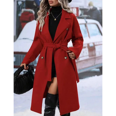 Victoria - Manteau en laine chaude | Élégant & Coupe-vent