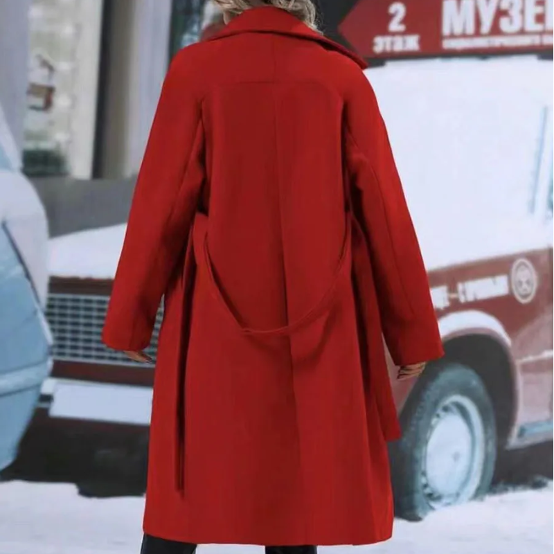 Victoria - Manteau en laine chaude | Élégant & Coupe-vent