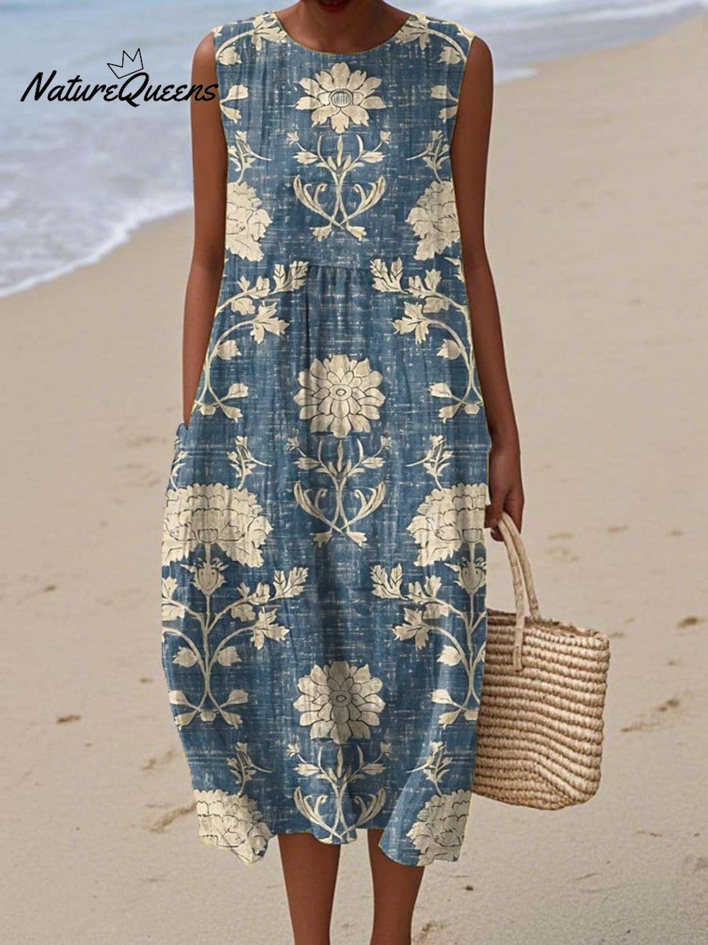 Iris | Indigo Garden Dress