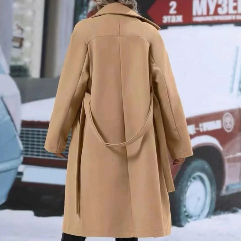Victoria - Manteau en laine chaude | Élégant & Coupe-vent
