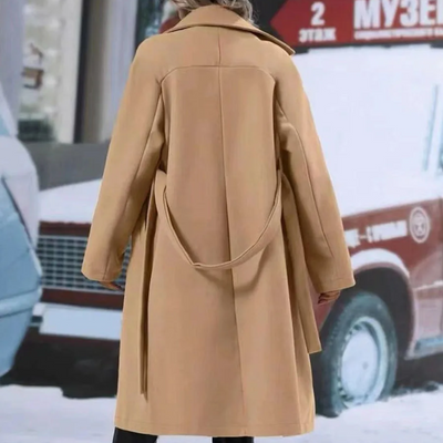 Victoria - Manteau en laine chaude | Élégant & Coupe-vent