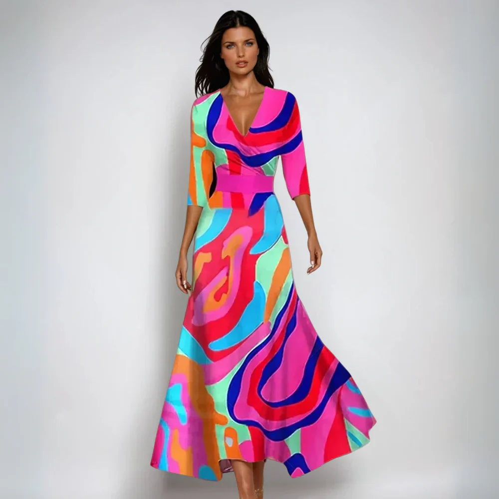 Isaline™ - Robe de fleurs de luxe