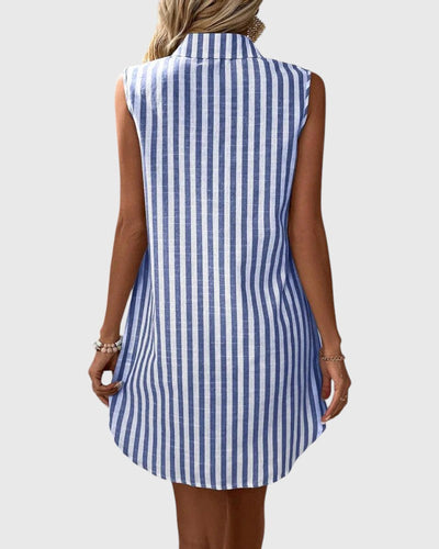Julia - Striped Shirt Dress