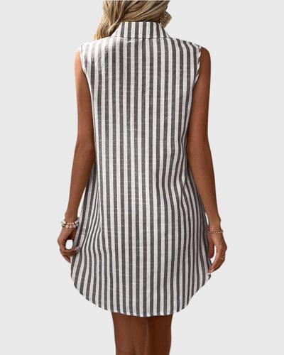 Julia - Striped Shirt Dress