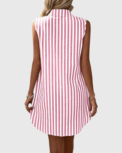 Julia - Striped Shirt Dress