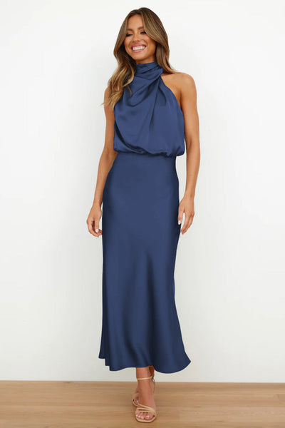 Aurélie - Robe longue en satin