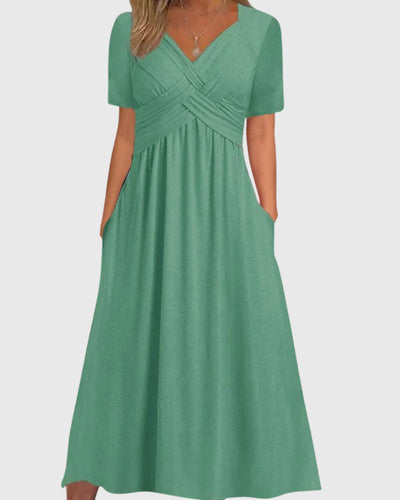 Aria - Comfortable V-Neck Dress