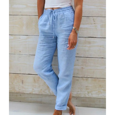 Eleonor® – Pantaloni Elasticizzati in Lino Premium Traspirante