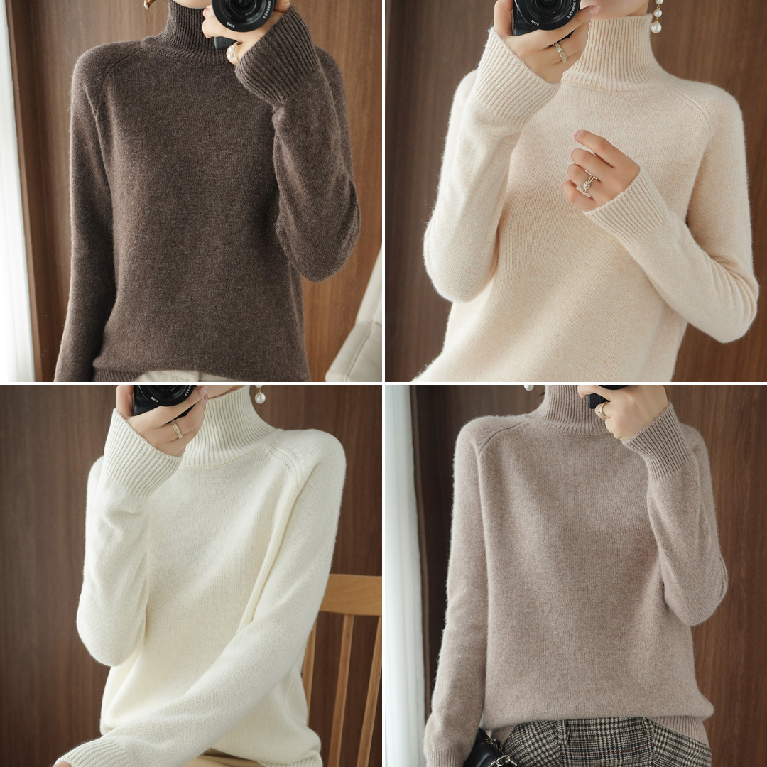 Laurier™ | Pull à col roulé en laine mérinos