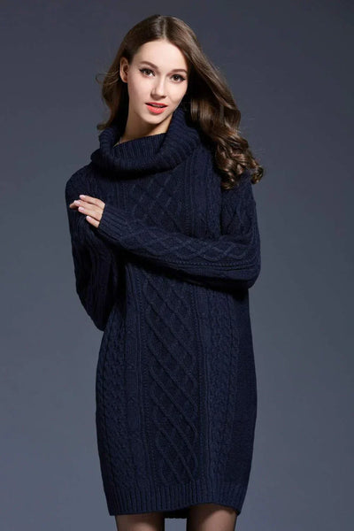 Marie | Robe Élégante en Maille Torsadée