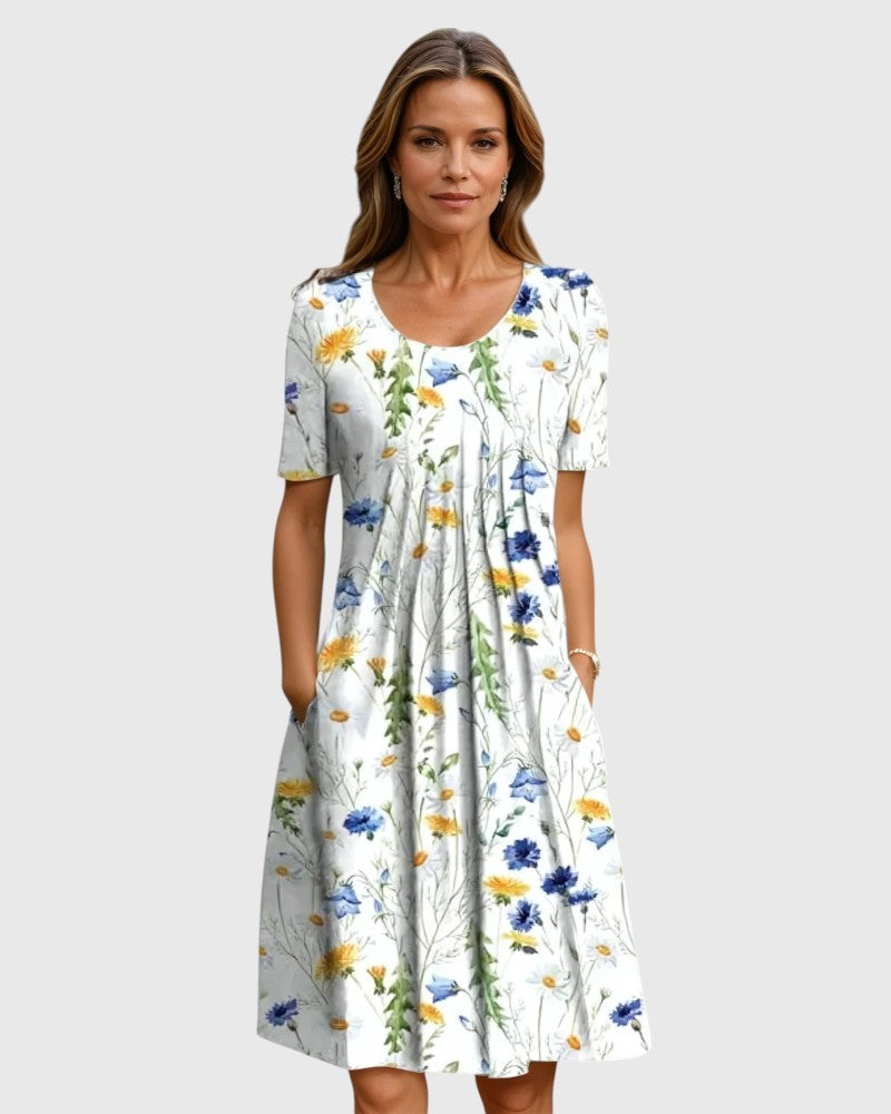 Margaret - Elegant Dress With Tummy Coverage