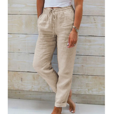Eleonor® – Pantaloni Elasticizzati in Lino Premium Traspirante