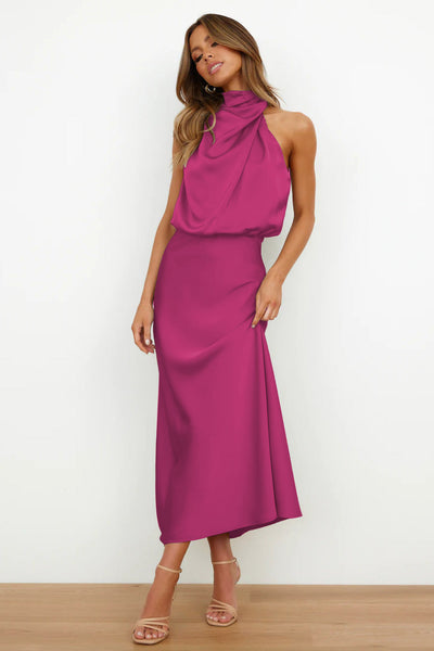 Aurélie - Robe longue en satin