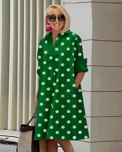 Clara - Élégante Robe d'Été à Pois