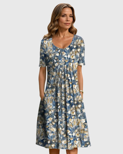 Margaret - Elegant Dress With Tummy Coverage