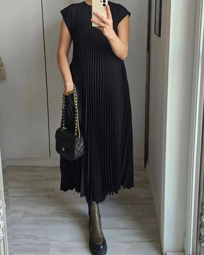 Élodie | Robe Maxi Plissée