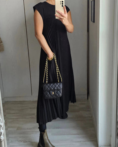 Élodie | Robe Maxi Plissée