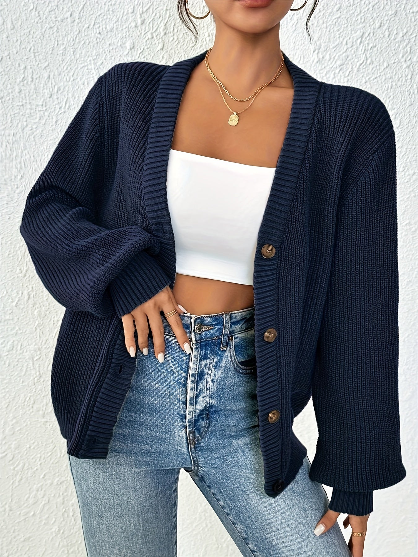 Zoe | Button-down Knit Cardigan