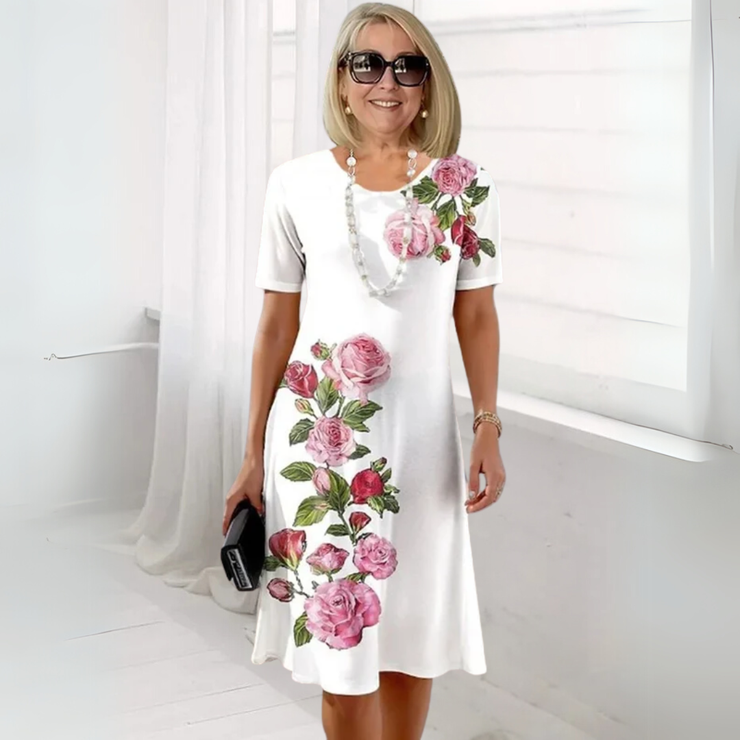 Juliette – Robe Féminine à Motif Intemporel