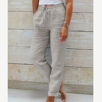 Eleonor® – Pantaloni Elasticizzati in Lino Premium Traspirante