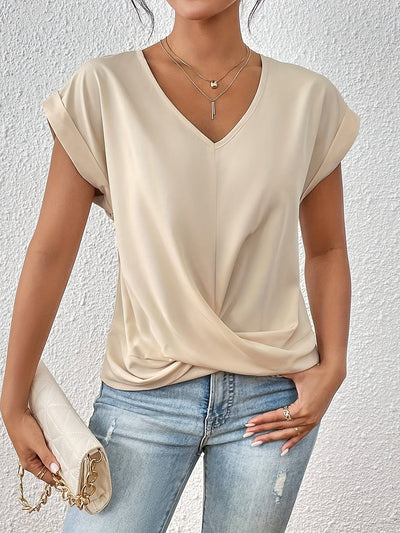 Aveline™ – T-shirt décontracté avec encolure en cœur