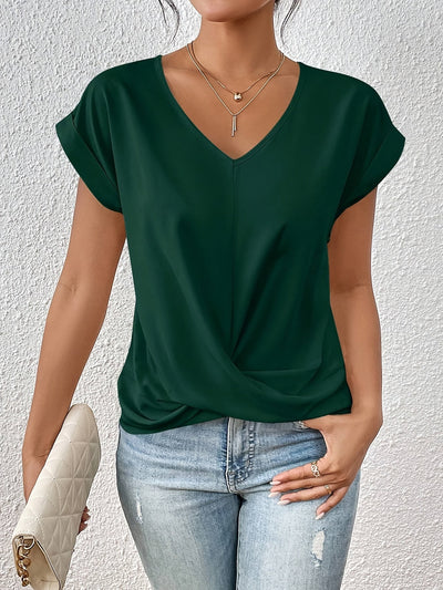 Aveline™ – T-shirt décontracté avec encolure en cœur