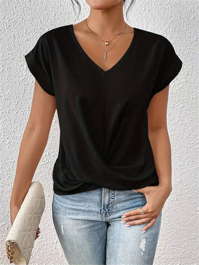 Aveline™ – T-shirt décontracté avec encolure en cœur