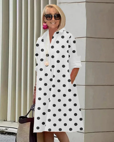 Clara - Élégante Robe d'Été à Pois