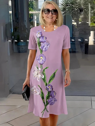 Juliette – Robe Féminine à Motif Intemporel