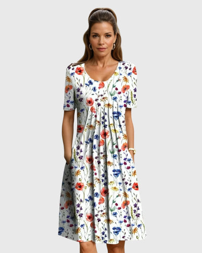 Margaret - Elegant Dress With Tummy Coverage