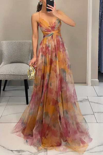 Joséphine – Robe Maxi Envoûtante à Imprimé Floral
