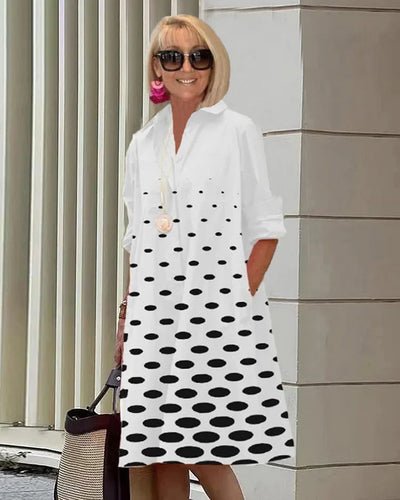 Clara - Élégante Robe d'Été à Pois