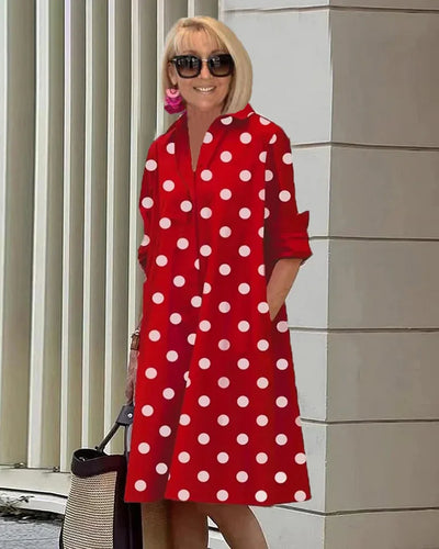 Clara - Élégante Robe d'Été à Pois