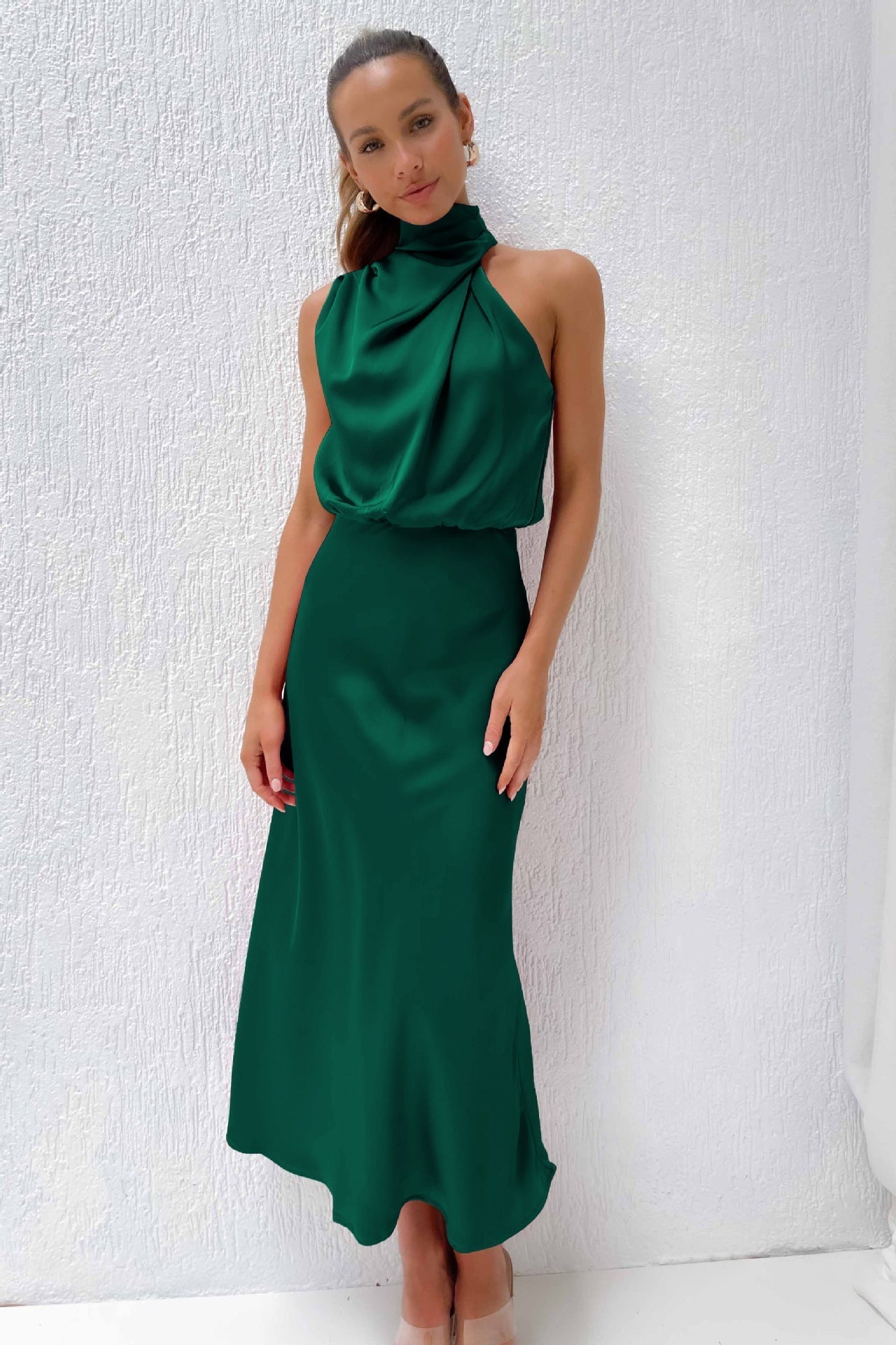 Aurélie - Robe longue en satin