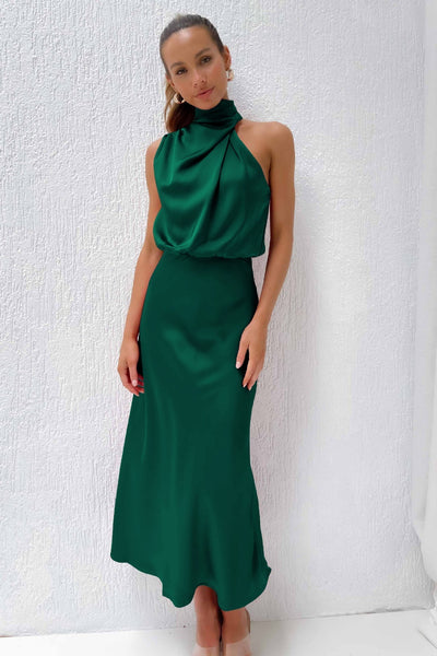 Aurélie - Robe longue en satin