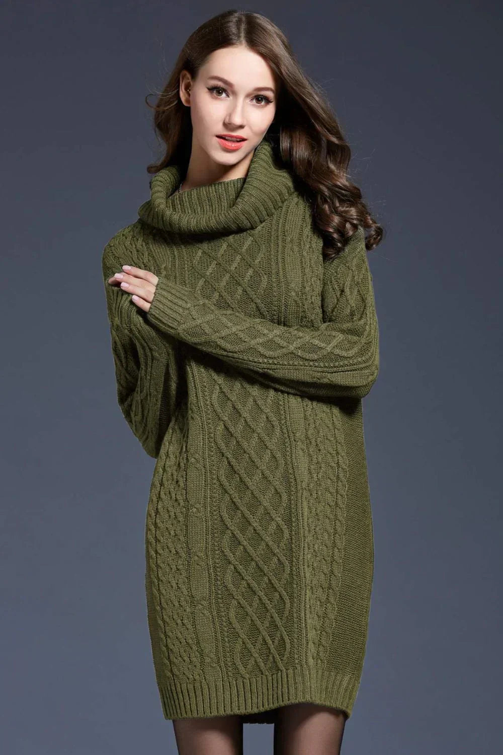 Marie | Robe Élégante en Maille Torsadée