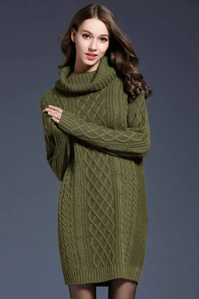 Marie | Robe Élégante en Maille Torsadée