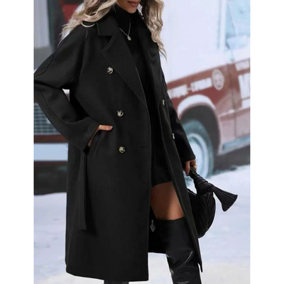 Victoria - Manteau en laine chaude | Élégant & Coupe-vent