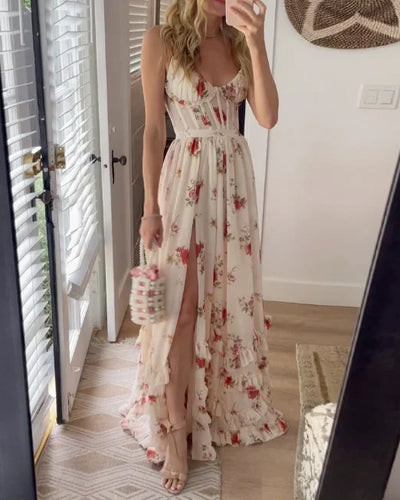 Abito maxi floreale - outfit elegante per occasioni estive