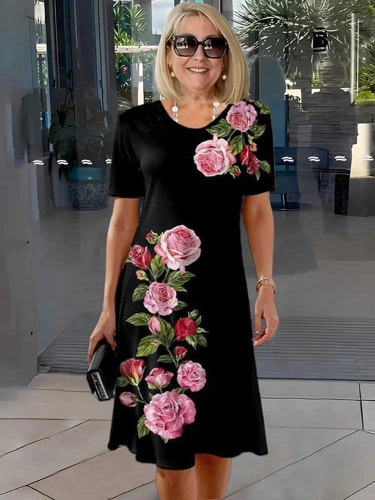 Juliette – Robe Féminine à Motif Intemporel