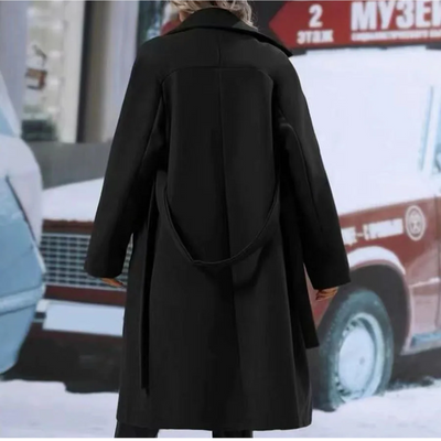 Victoria - Manteau en laine chaude | Élégant & Coupe-vent