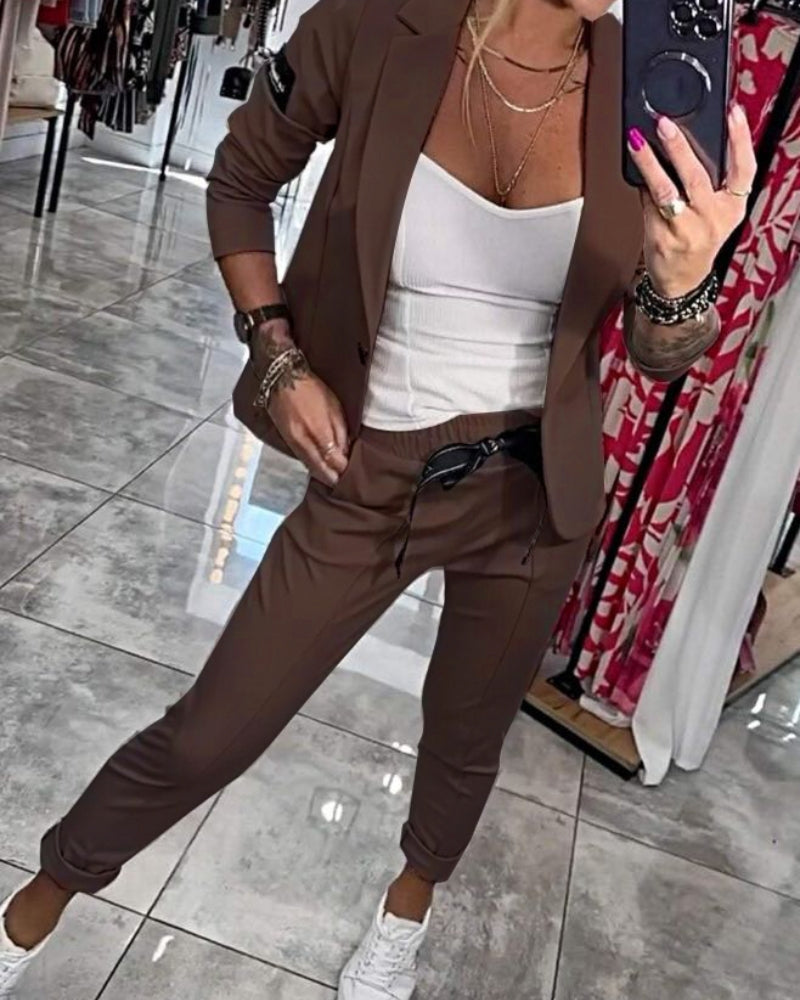 Valerie - ENSEMBLE TOP, VESTE ET PANTALON