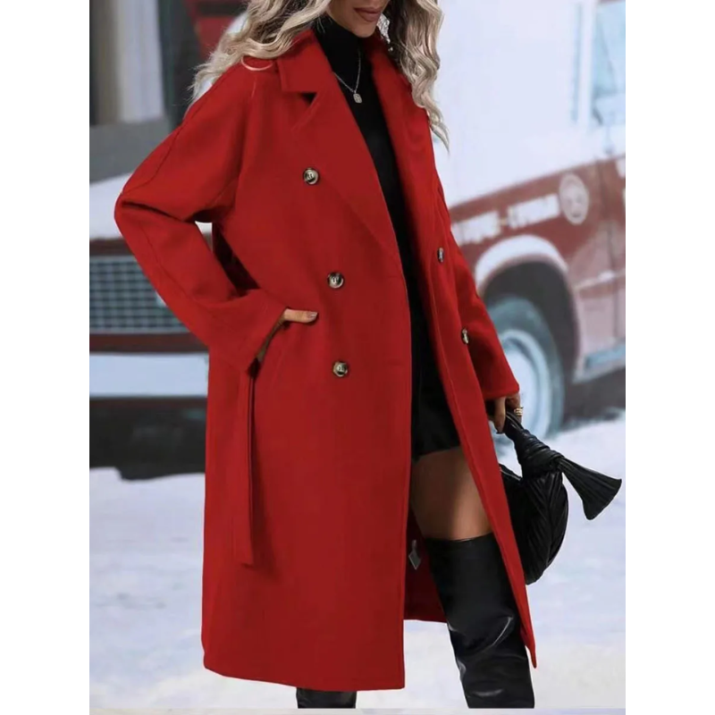 Victoria - Manteau en laine chaude | Élégant & Coupe-vent